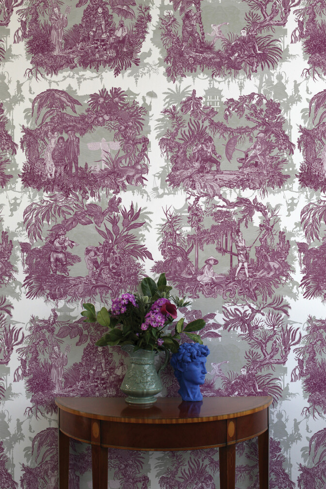 Chinoiserie Toile Wallpaper / image 2