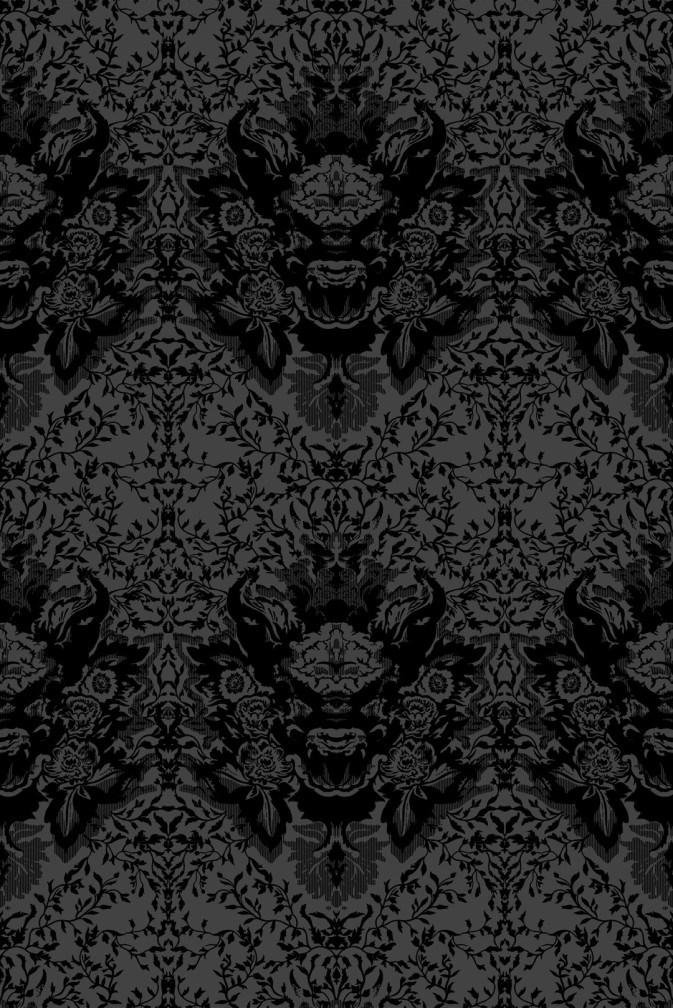 Devil Damask Flock Wallpaper / image 1