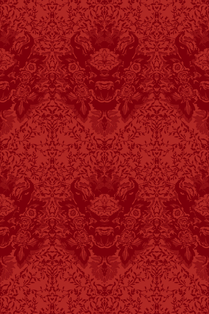 Devil Damask Flock Wallpaper / image 1