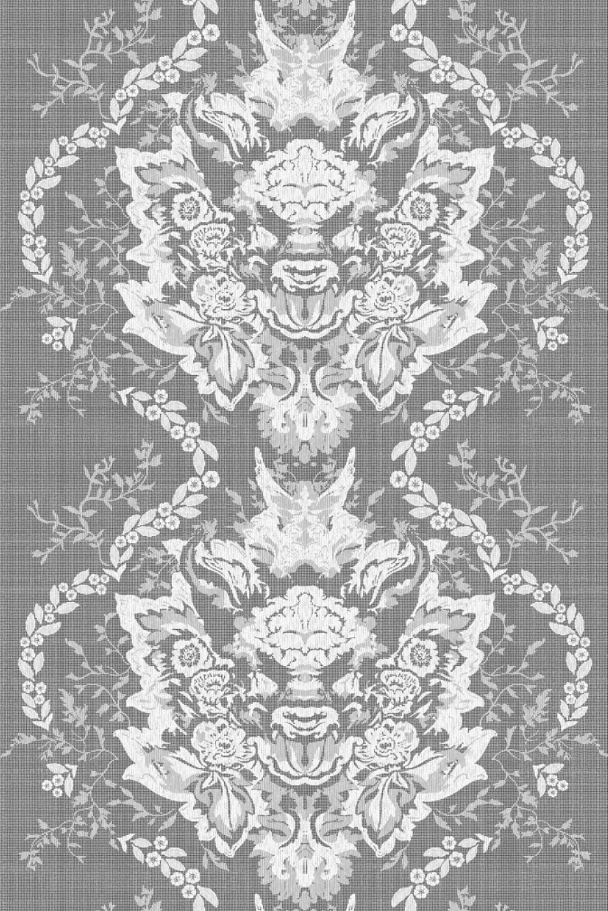 Devil Damask Lace Fabric / image 1