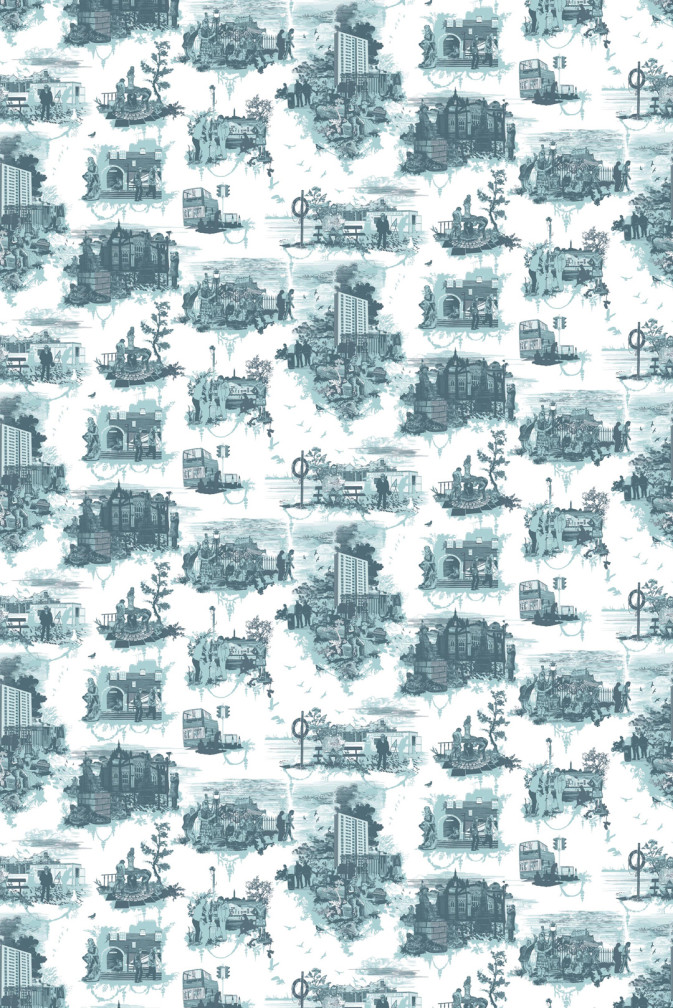 Edinburgh Toile Wallpaper