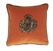 Colour Black & Pale Gold on Orange