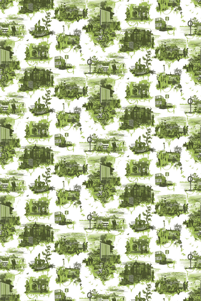 Edinburgh Toile Wallpaper / image 1