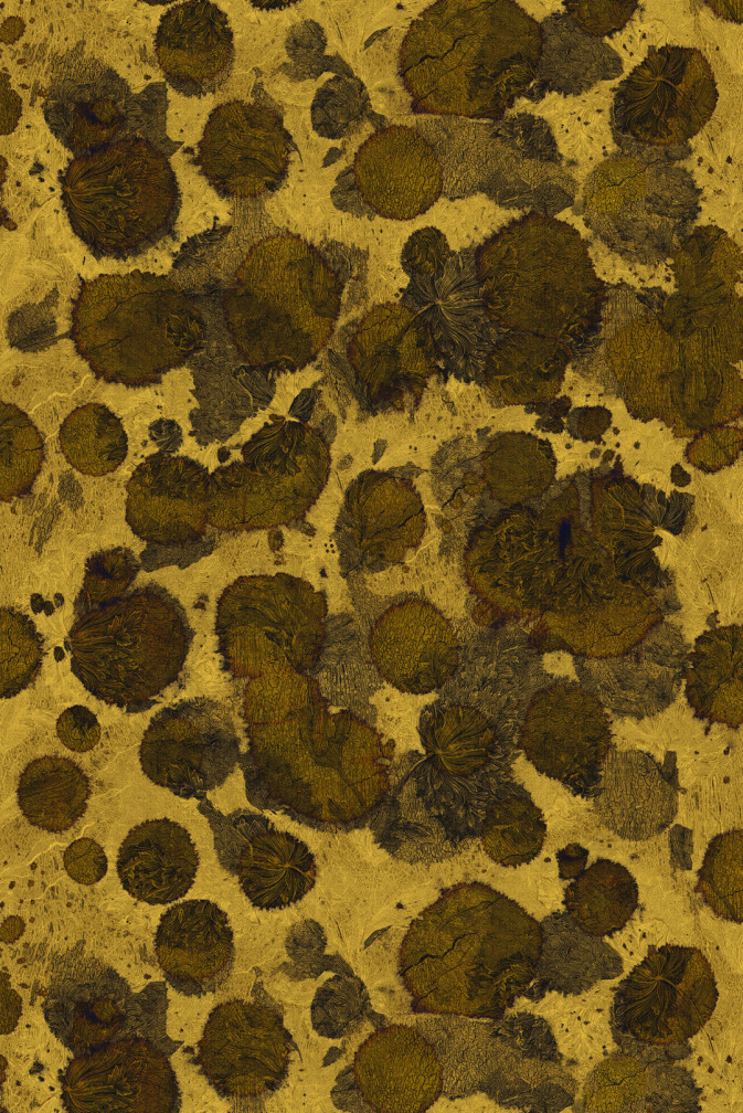 Fresco Old Gold Vinyl Wallpaper