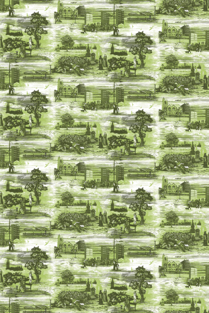 Glasgow Toile Wallpaper / image 1