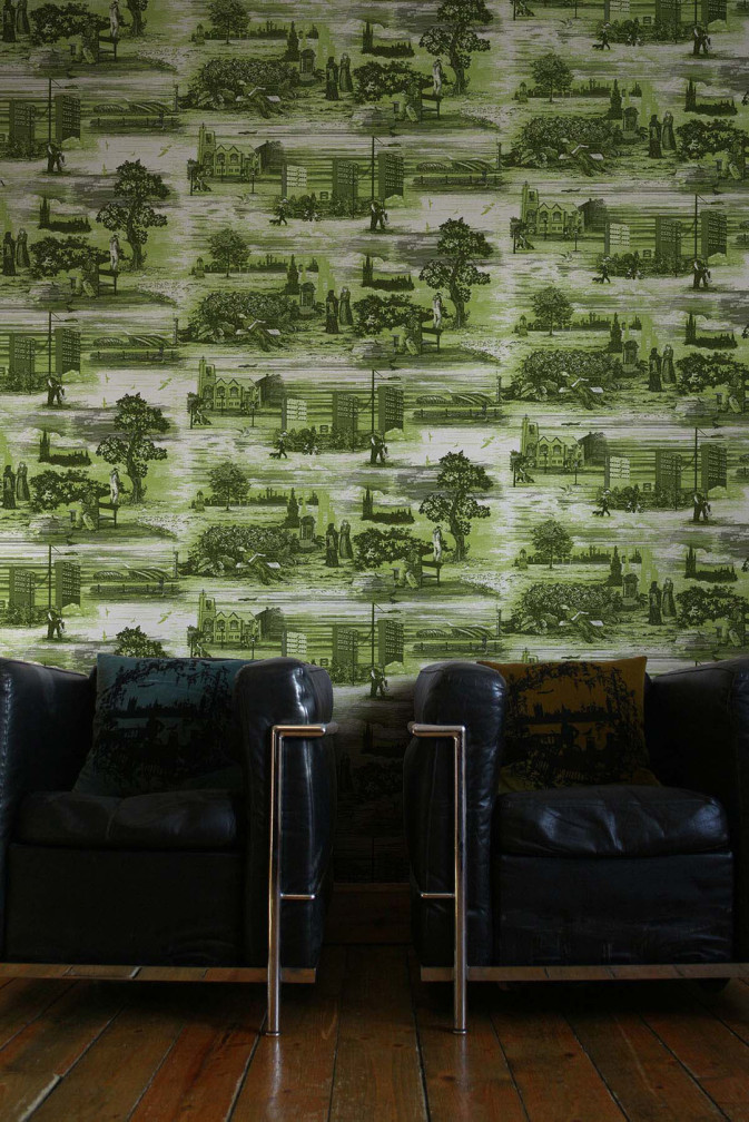 Glasgow Toile Wallpaper / image 3