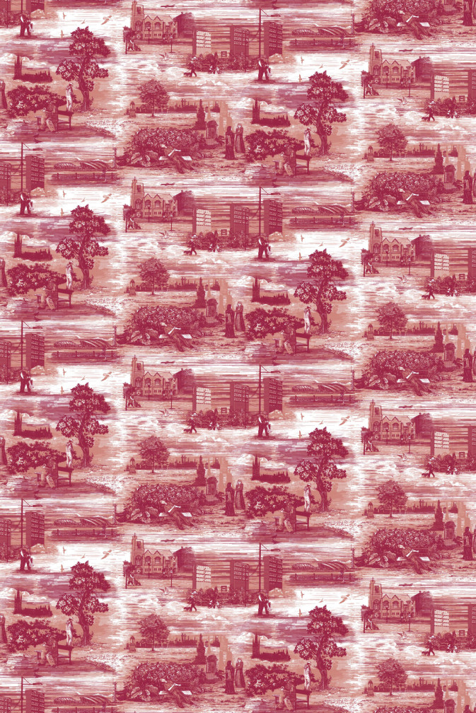 Glasgow Toile Wallpaper