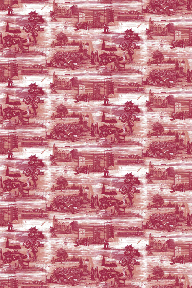 Glasgow Toile Wallpaper / image 1