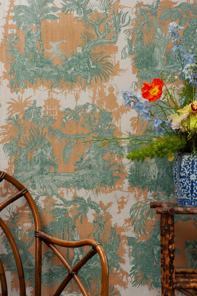 Chinoiserie Toile Wallpaper / image 2