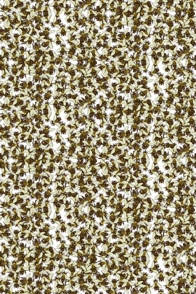 Wild Honey Bee All Over Wallpaper / image 1