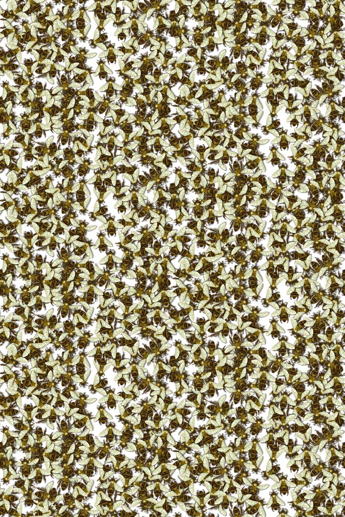 Wild Honey Bee All Over Wallpaper / image 1