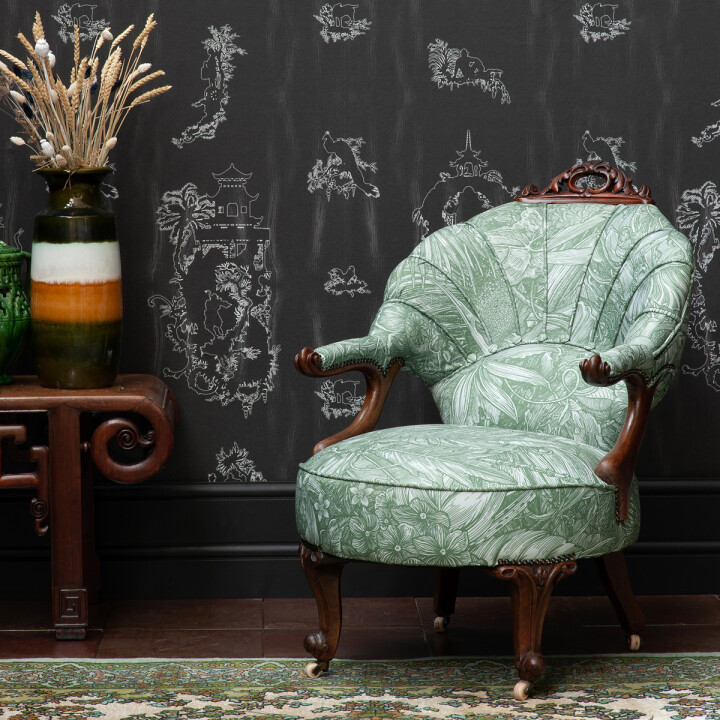 Jungle Tangle Sage Ornate Chair / image 2