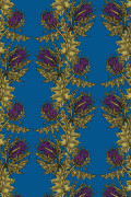 Colour Gold & Purple on Dark Blue