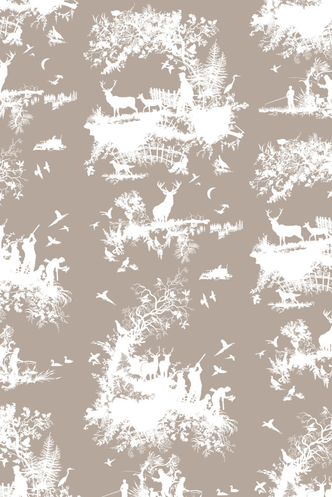 Hunting Toile Wallpaper / image 1