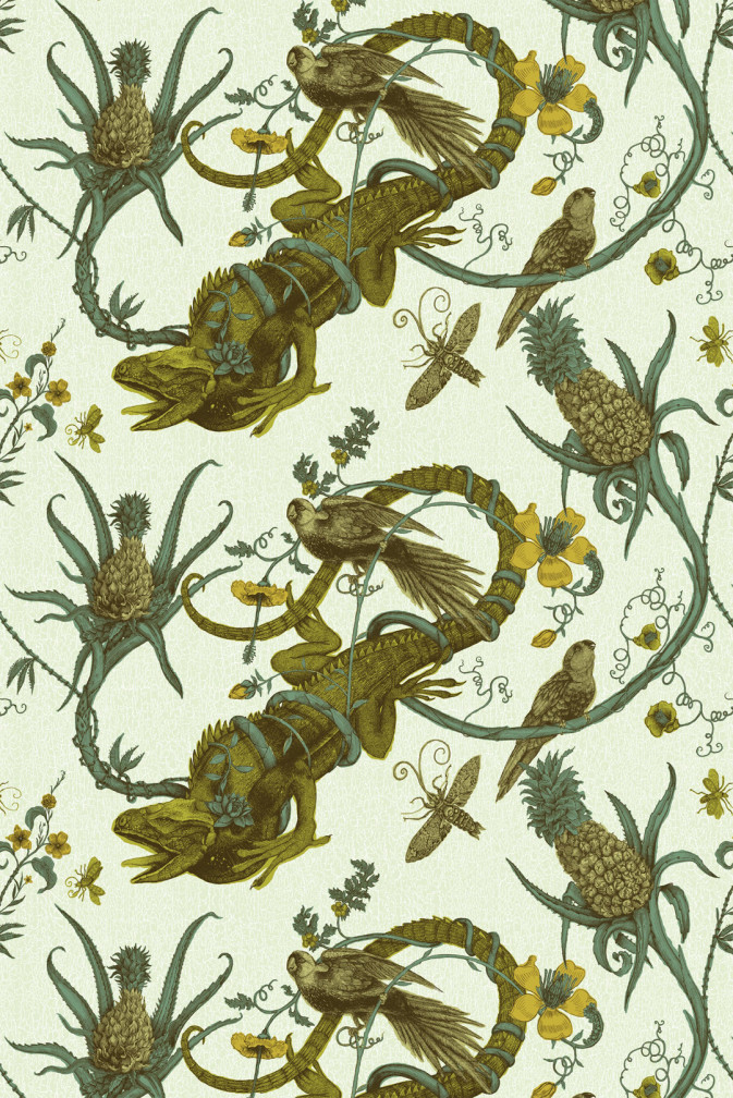 Iguana Fabric Timorous Beasties Iguana Fabric Timorous Beasties