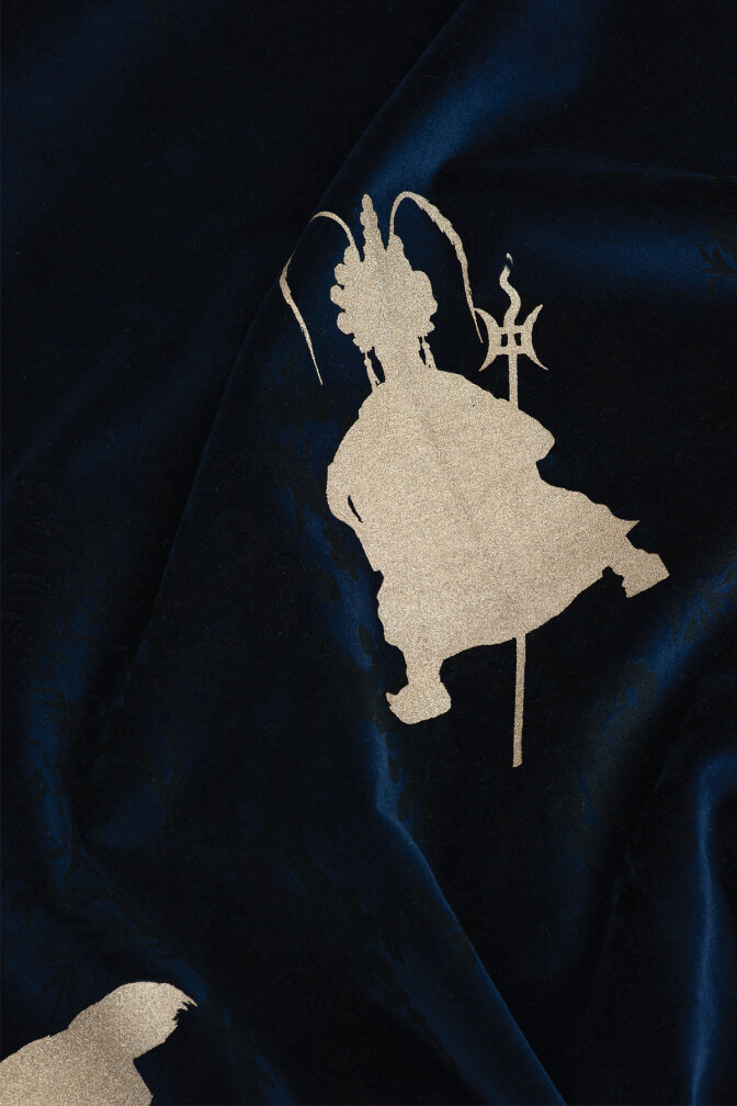 Shuiping De Pillement Velvet Fabric / image 3