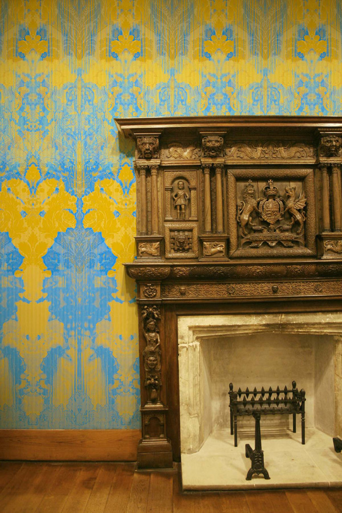 Ikat Damask Wallpaper Panel / image 4