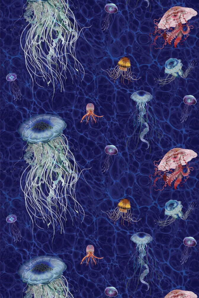 Jellyfish Velvet Fabric / image 1