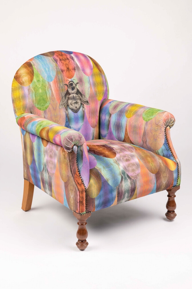 Napoleon Bee On Pangolin Velvet Armchair / image 5