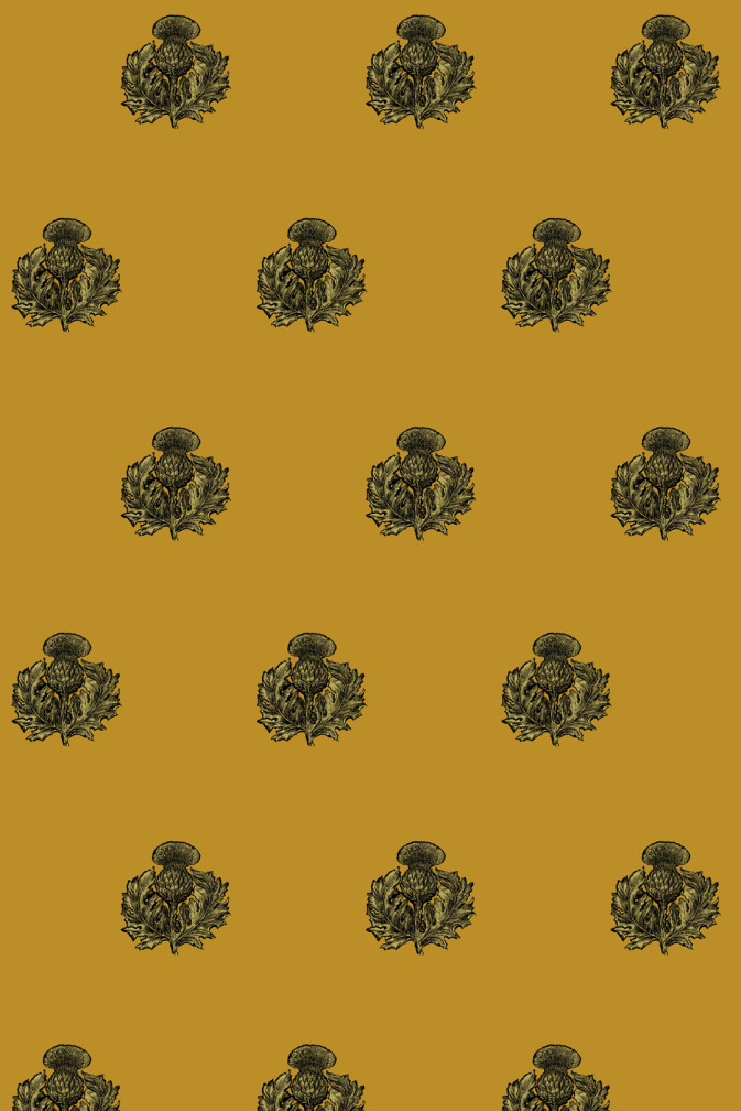 Little Thistle Velvet Fabric / image 1