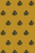 Colour Black & Pale Gold on Honey