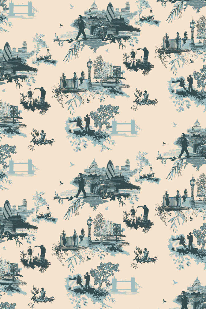 London Toile Wallpaper / image 1