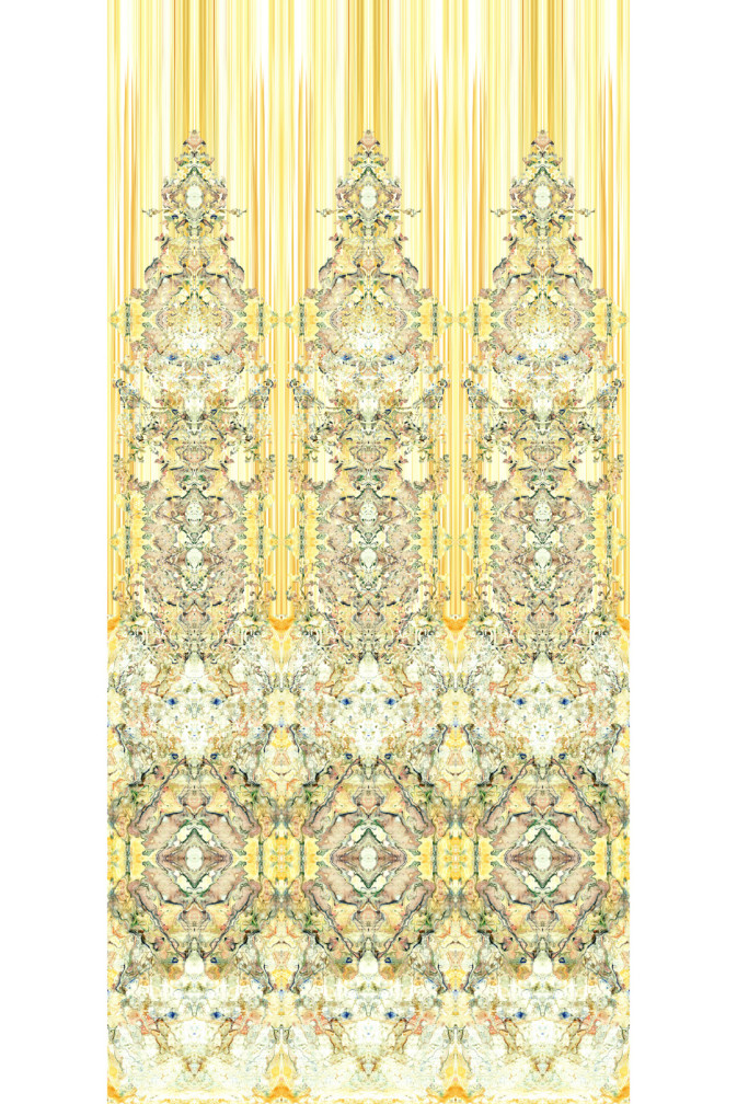 Marble Damask Wallpaper Panel / image 1