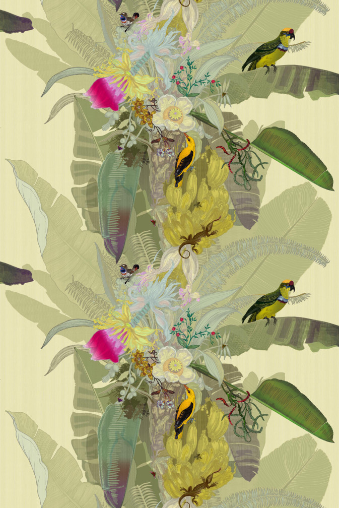Merian Palm Superwide Wallpaper