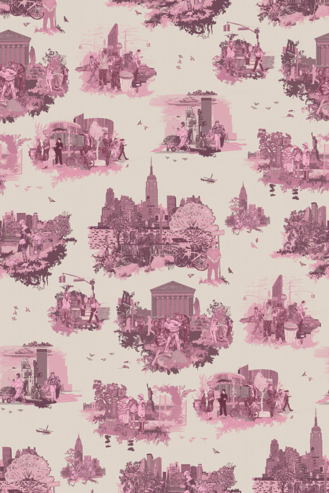 New York Toile Wallpaper / image 1