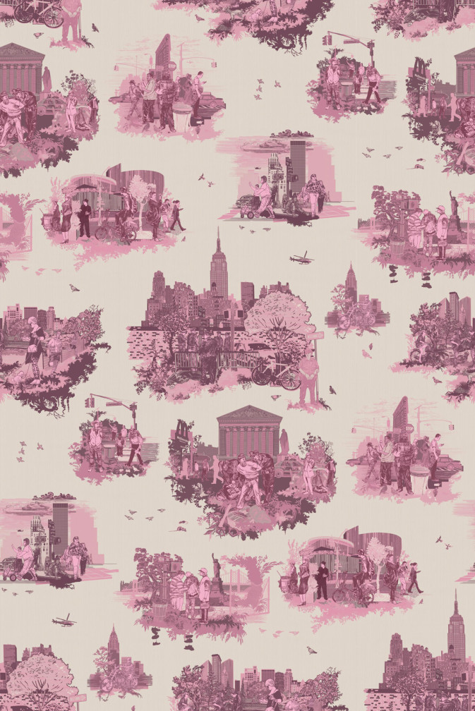 New York Toile Wallpaper / image 1