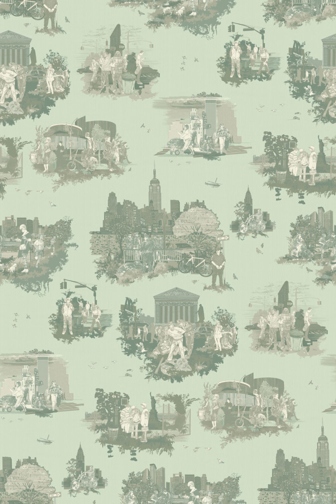 New York Toile Wallpaper / image 1