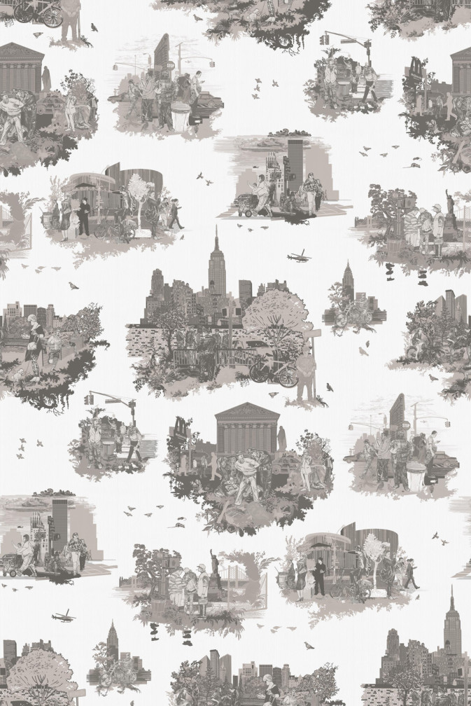 New York Toile Wallpaper / image 1