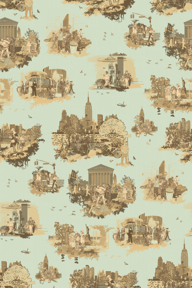 New York Toile Wallpaper / image 1