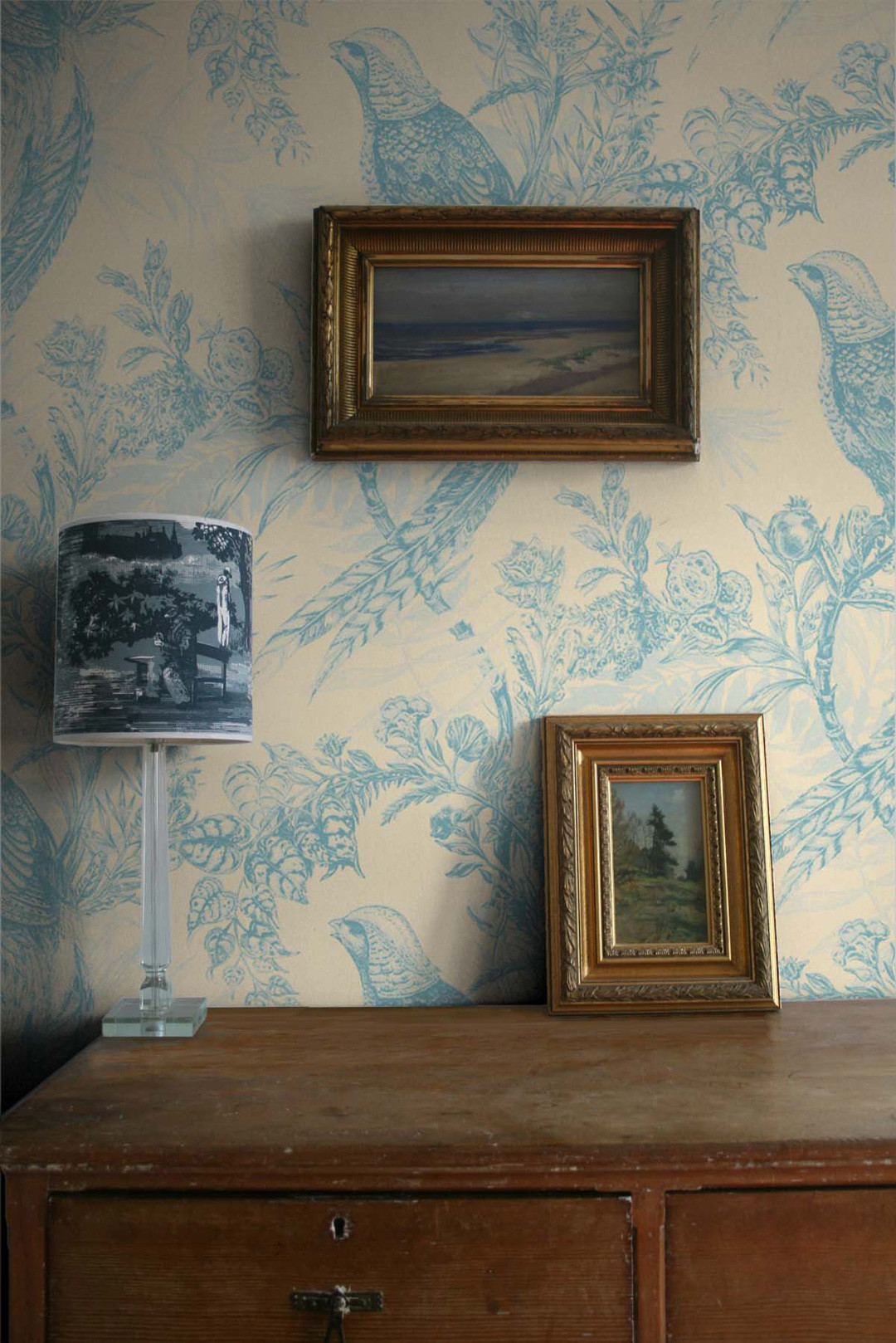 Pheasant Pink Wallpaper by Barneby Gates in Pink  TM Interiors  TM  Interiors Ltd