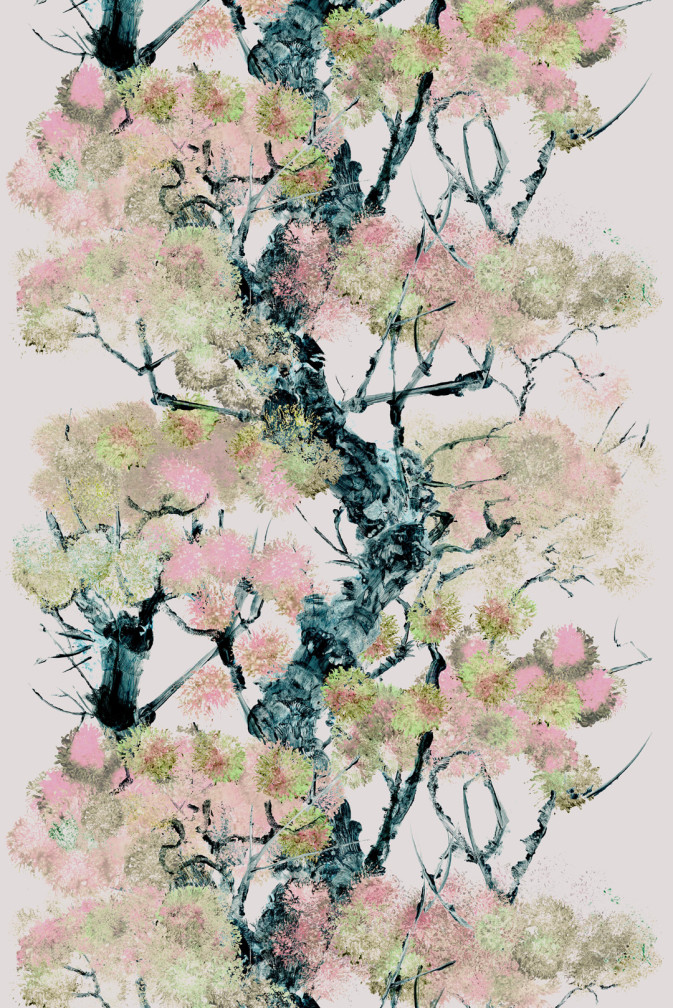 Pinyin Tree Superwide Wallpaper / image 1