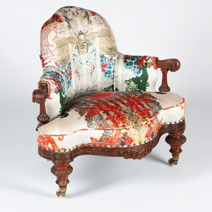 Totem Damask Groove Victorian Chair / image 3