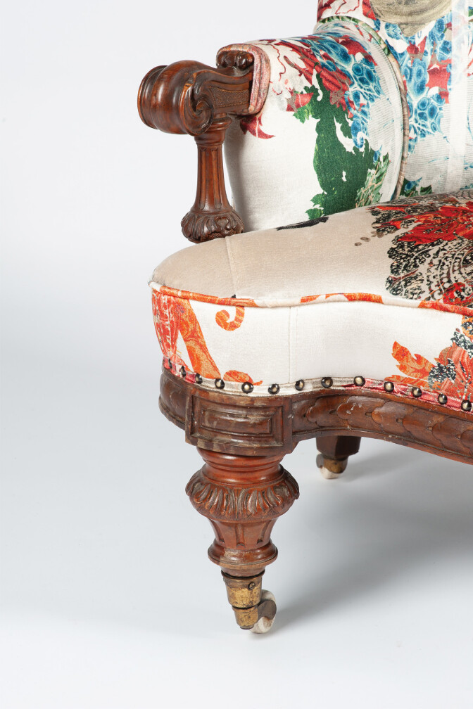 Totem Damask Groove Victorian Chair / image 6