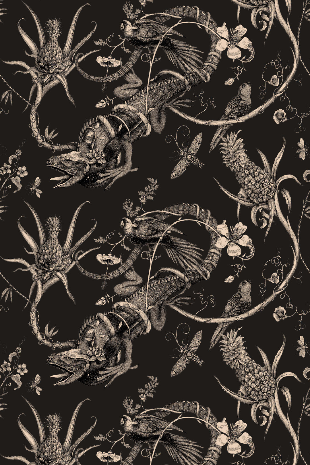 Superwide Iguana Wallpaper Timorous Beasties Superwide Iguana Wallpaper Timorous Beasties
