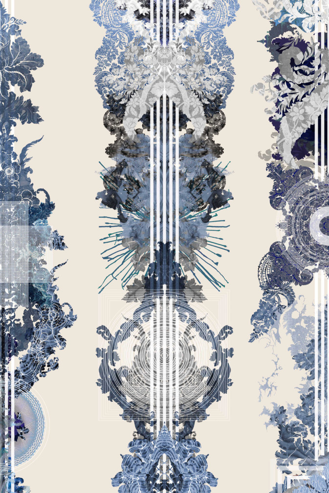 Totem Damask Wallpaper / image 1