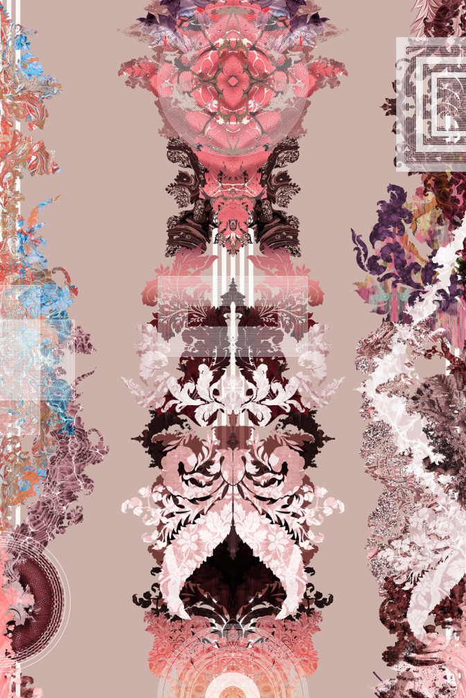 Totem Damask Wallpaper / image 1