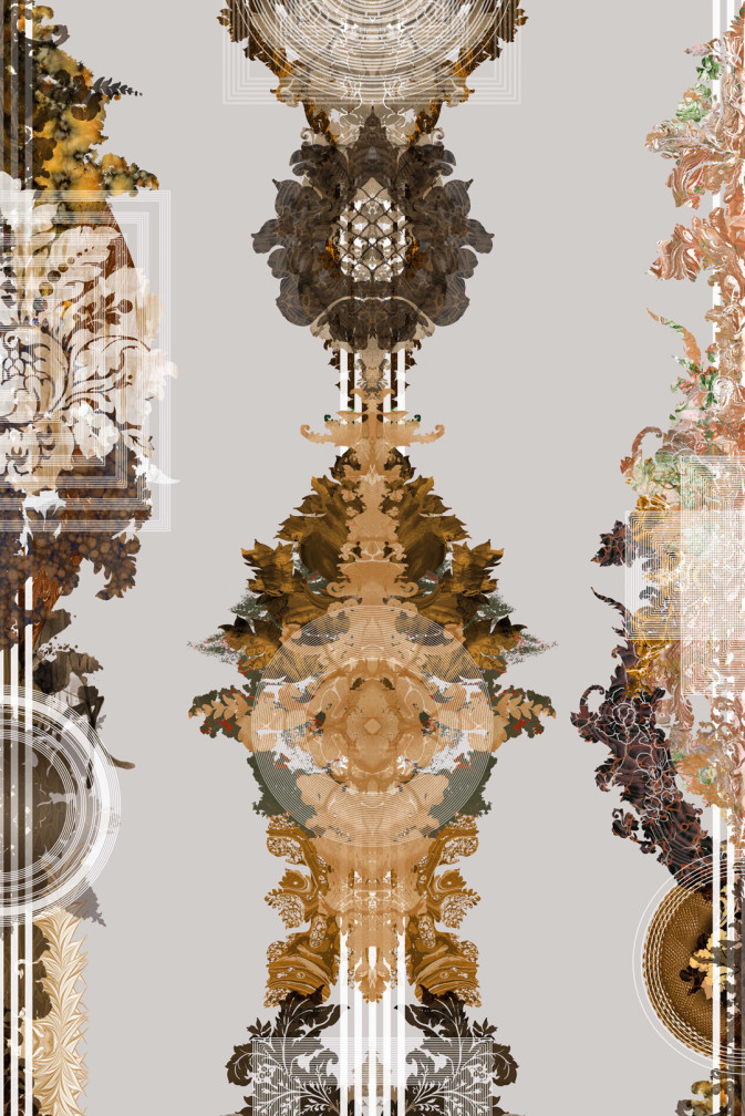 Totem Damask Wallpaper / image 1