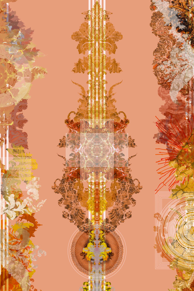 Totem Damask Wallpaper / image 1