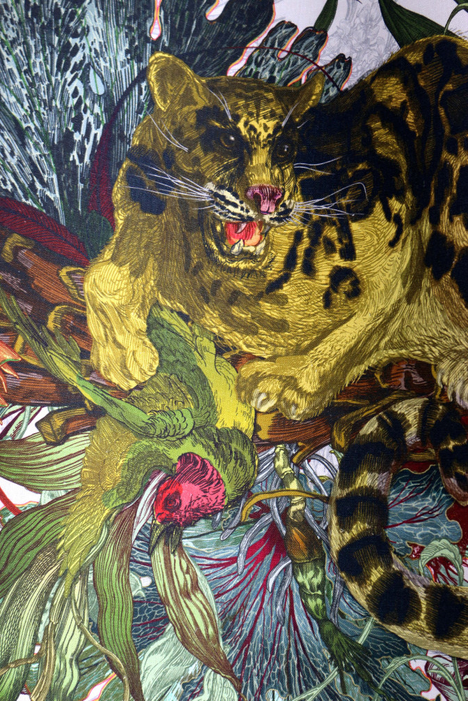Tropical Clouded Leopard Fabric / image 3