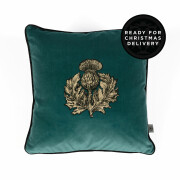 Colour Black & Pale Gold on Teal