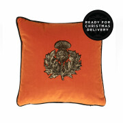 Colour Black & Pale Gold on Orange