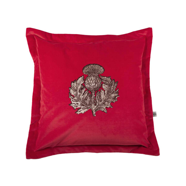 Thistle Velvet Cushion / image 1