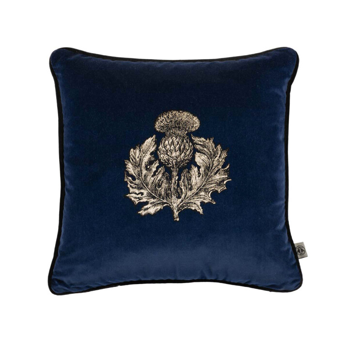 Small Thistle Velvet Cushion / image 1