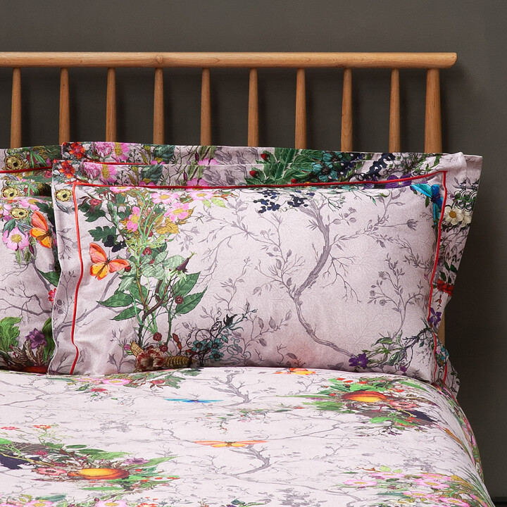 Bloomsbury Garden Dusty Pink Oxford Pillowcase Set