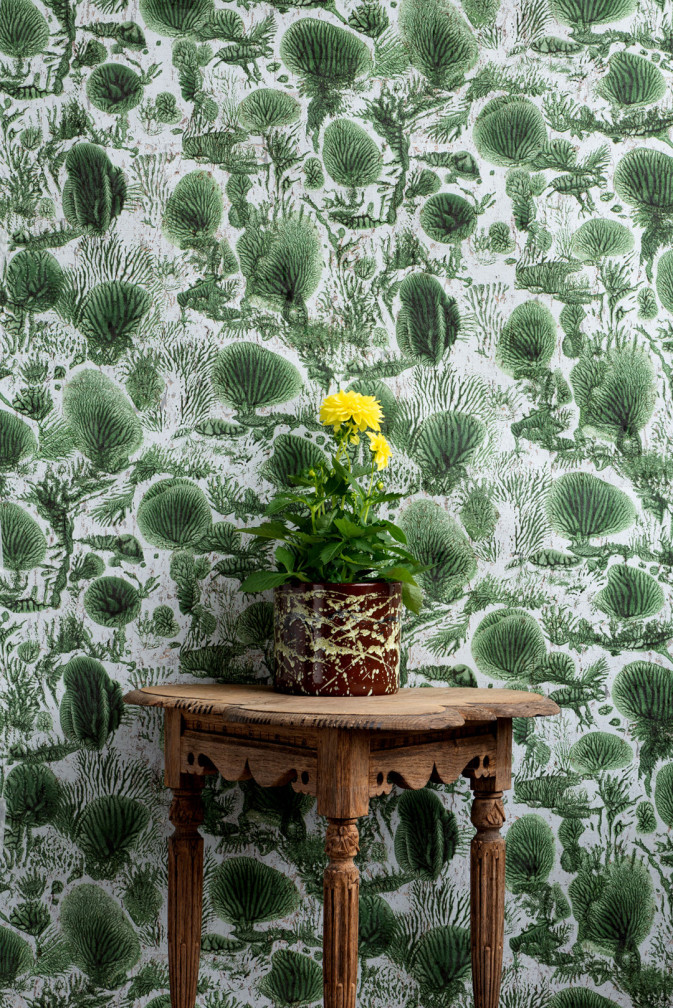 Coral Blotch Cork Wallpaper / image 2