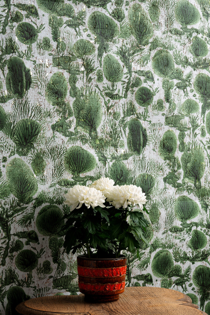 Coral Blotch Cork Wallpaper / image 3